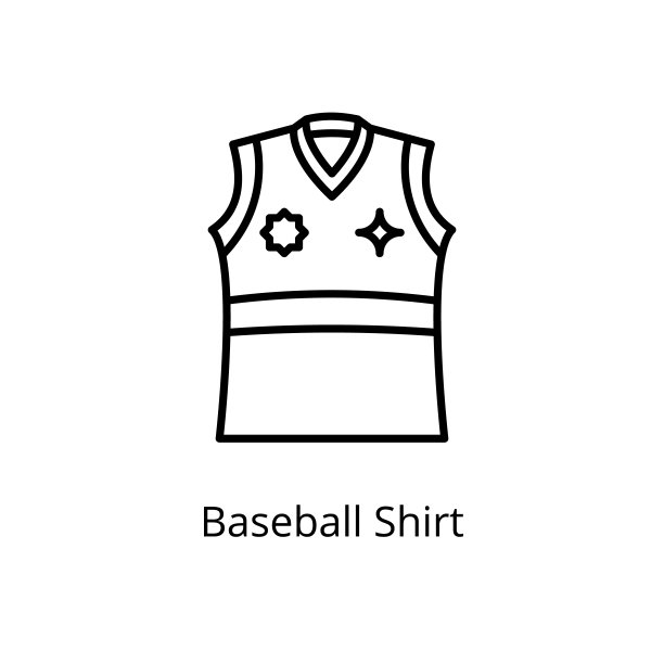 在向量的棒球衬衫图标。标识图片下载