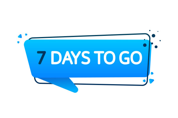 《7天前》海报。任何目的的矢量插图图片下载