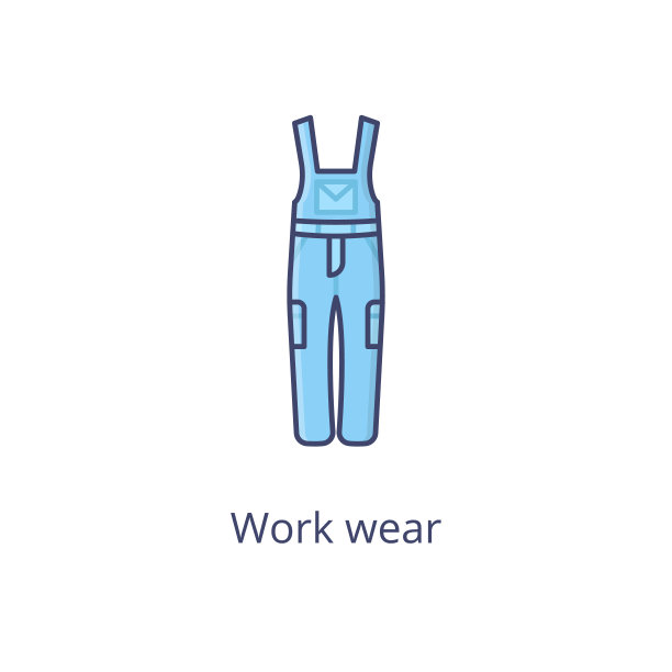 矢量工作服图标。标志图片下载