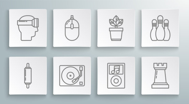 设置线滚针电脑鼠标黑胶播放器图片下载