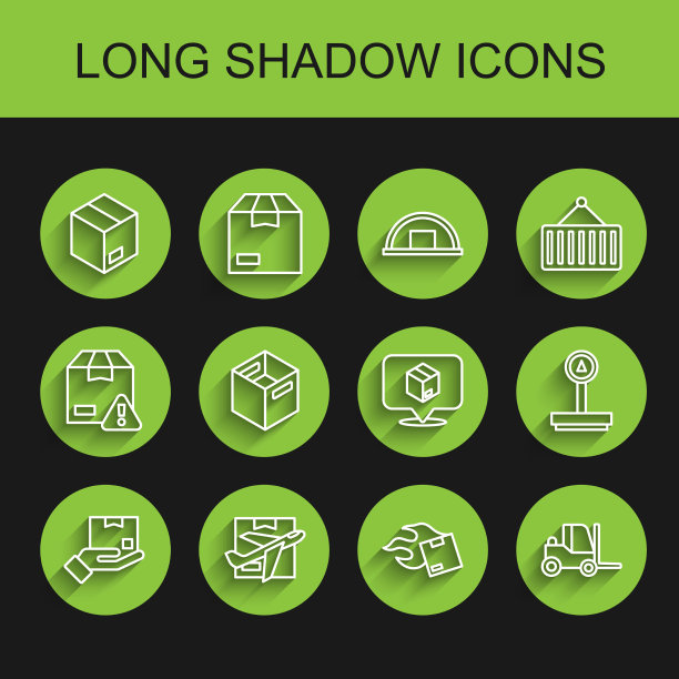 设线送纸手与纸箱平面纸板图片下载