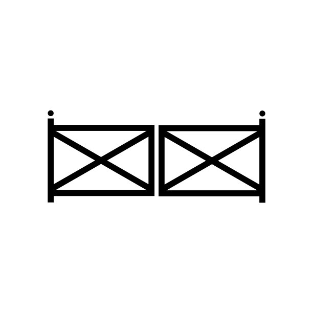 门线图标，矢量轮廓标志孤立在白色背景上图片下载