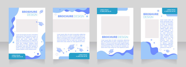 捐赠给研究生院空白画册设计。垂直海报模板设置为文本的空复制空间。预先制作的公司报告收集。可编辑的传单纸页图片下载