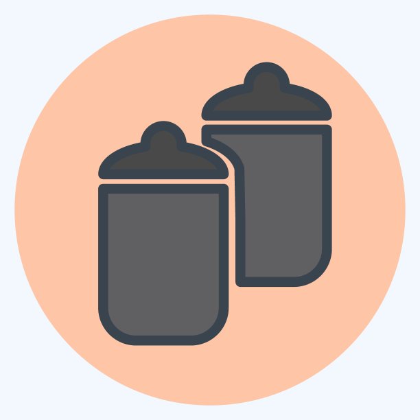 图标持有-颜色匹配风格-简单的插图，可编辑的描边。图片下载