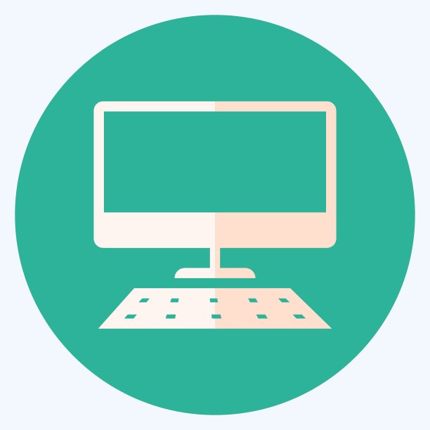 图标桌面-平面风格，简单的插图，可编辑的描边图片下载