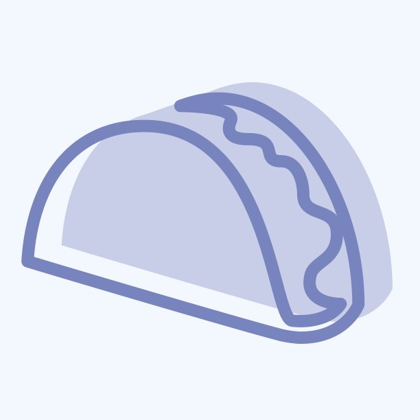 图标Tako -两种色调风格-简单的插图，可编辑的笔画。图片下载