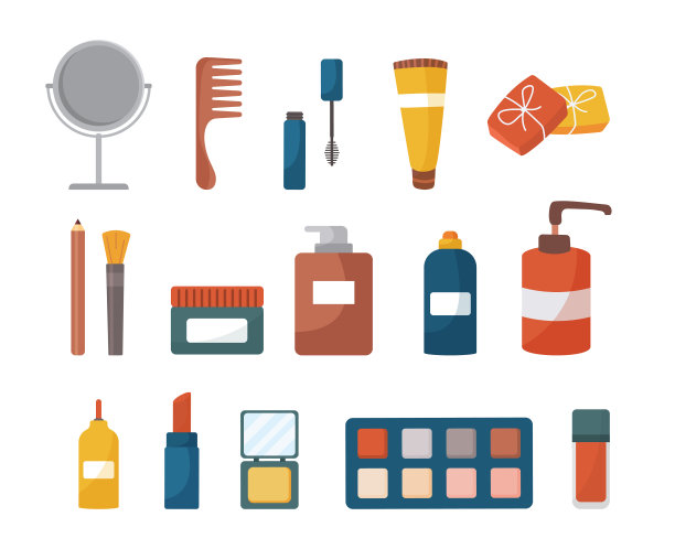 护理和装饰化妆品套装图片下载