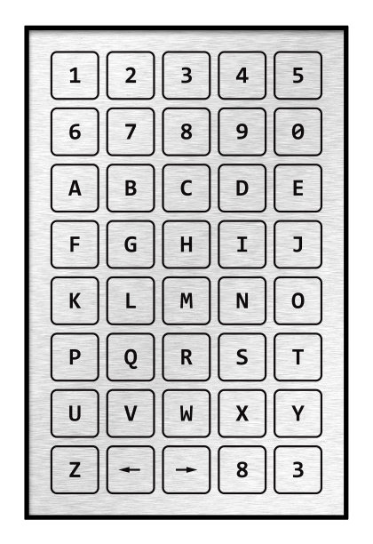 键盘块与字母，数字，箭头和标签。图片下载