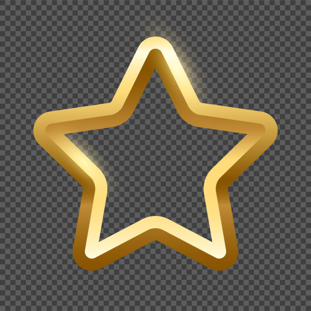 金色星形框架图片上的黑色背景。为图片、绘画、卡片或照片留出空白。3d逼真的现代模板矢量插图。简单的黄金对象模型图片下载