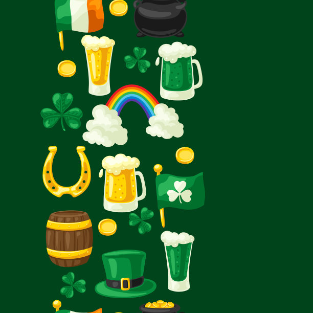 圣帕特里克节无缝模式假日图片下载