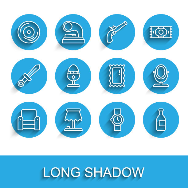 设置线扶手椅、台灯、光盘手腕图片下载