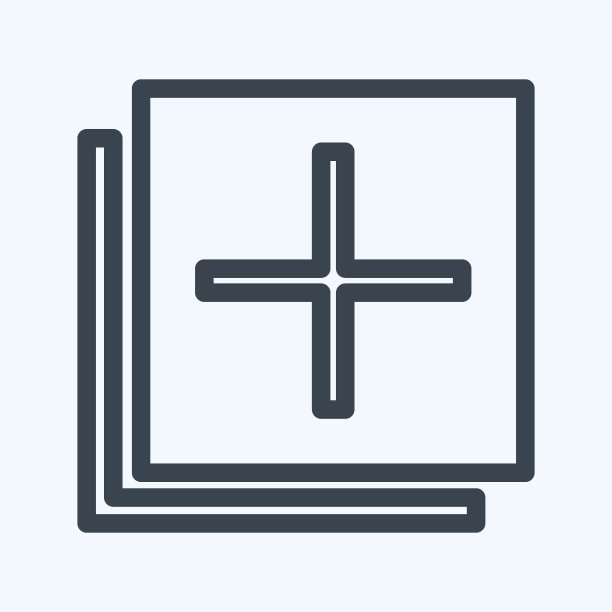 图标添加到照片-线条风格-简单的插图，可编辑的描边图片下载