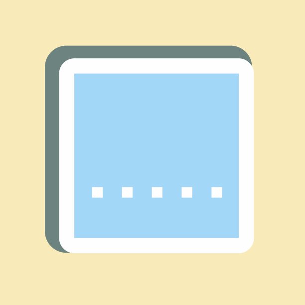 贴纸作物原始-简单的插图，可编辑的笔画图片下载