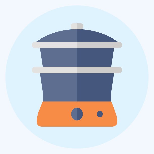 图标蒸笼-平坦的风格-简单的插图，可编辑的描边图片下载