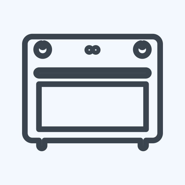 图标炉线风格-简单的插图，可编辑的描边图片下载