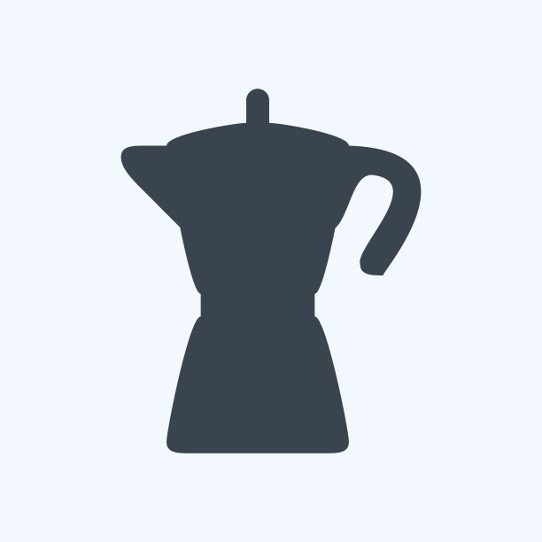 图标咖啡过滤器-字形风格-简单的插图，可编辑的描边图片下载