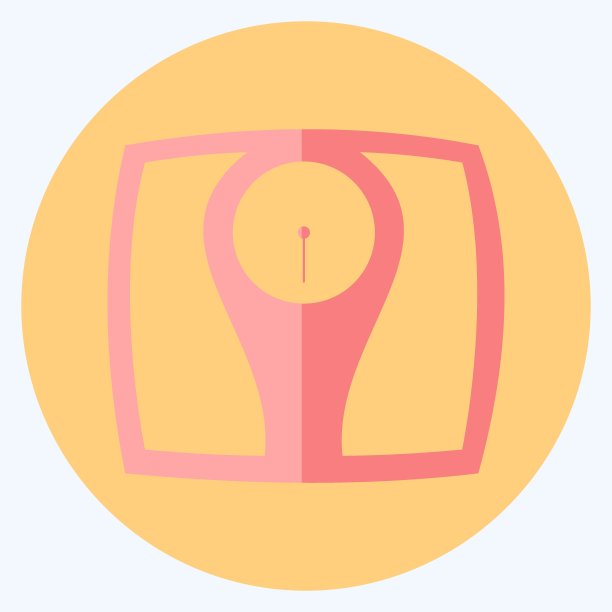 图标称重机-平面风格-简单的插图，可编辑的描边图片下载