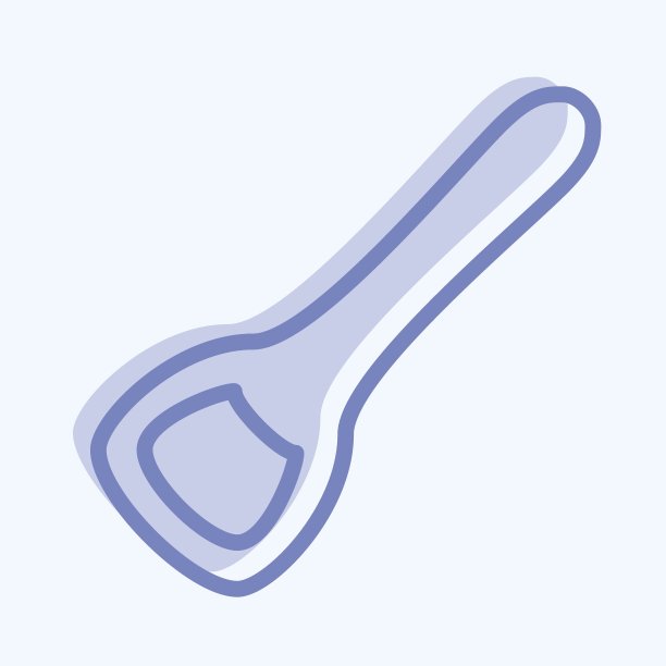 图标开瓶器-两个色调风格-简单的插图，可编辑的笔画图片下载