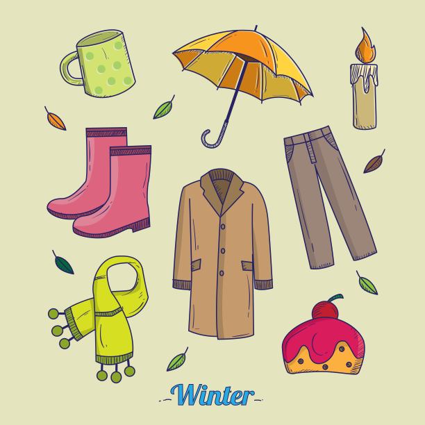 冬季图标矢量设计集图片下载