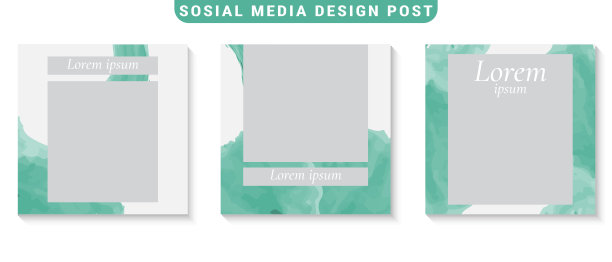 时尚社交媒体帖子模板图片下载