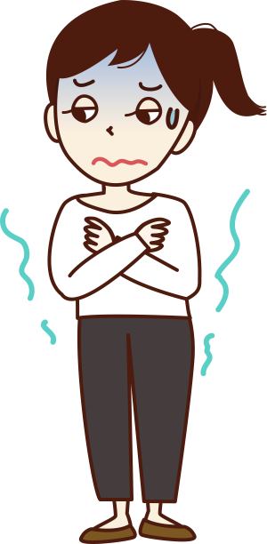 面色苍白、冷冰冰的年轻女子。图片下载