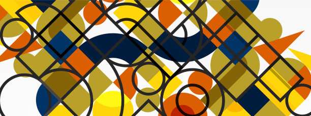 最小几何抽象背景圈图片下载