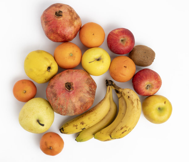 水果，孤立在白色库存照片图片下载