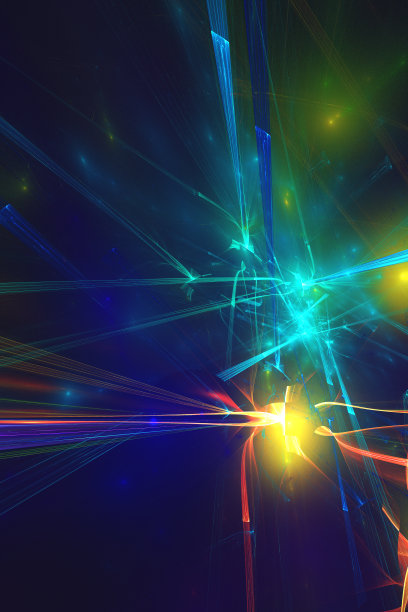 计算机生成的抽象背景与发光图片下载