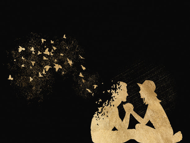 恋人和飞鸟图片下载