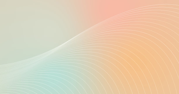 彩色全息梯度背景与波浪线设计。图片下载