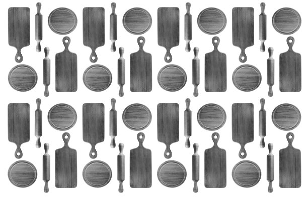 单色图案的天然木材木制厨房板图片下载