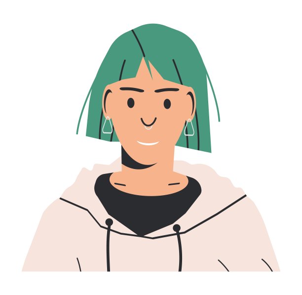 穿休闲装的女人。穿着连帽衫的摩登女孩图片下载