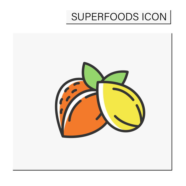 杏仁彩色图标图片下载