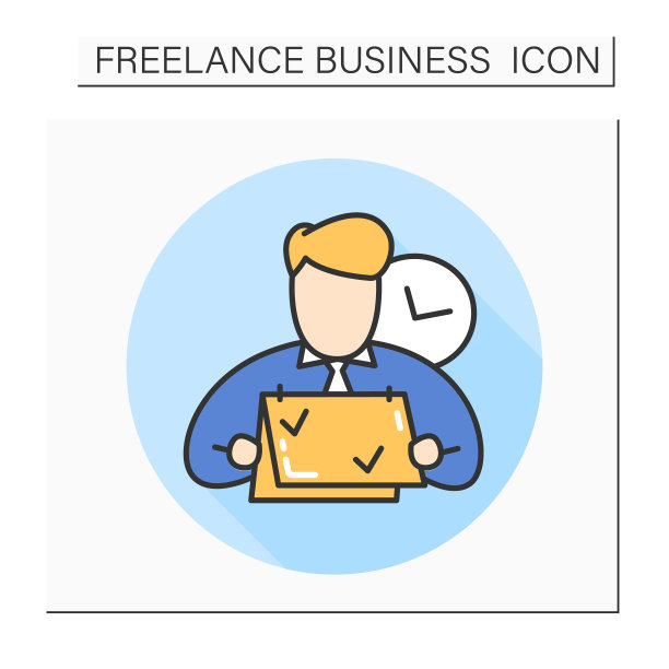 临时工人颜色图标图片下载