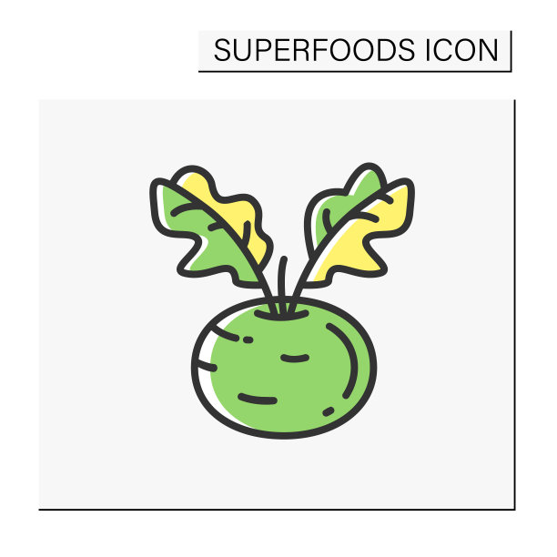 大头菜彩色图标图片下载