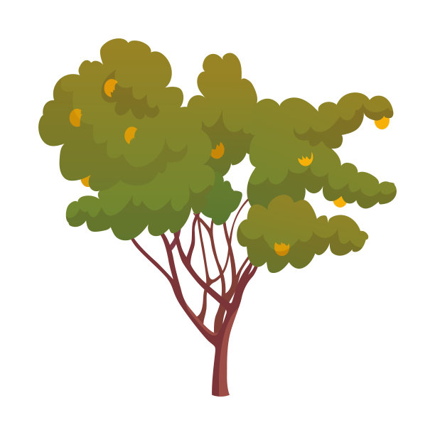 现实的绿色梨与红苹果孤立在白色背景-向量图片下载