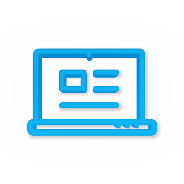 博客，笔记本电脑与抽象的文本和博客的图像概念，文档现实的图标。三维线矢量插图。俯视图图片下载