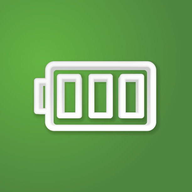 电池充满现实的图标。三维线矢量插图。俯视图图片下载