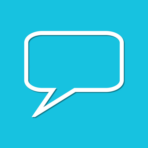 沟通-蓝色的空语音泡泡图片下载