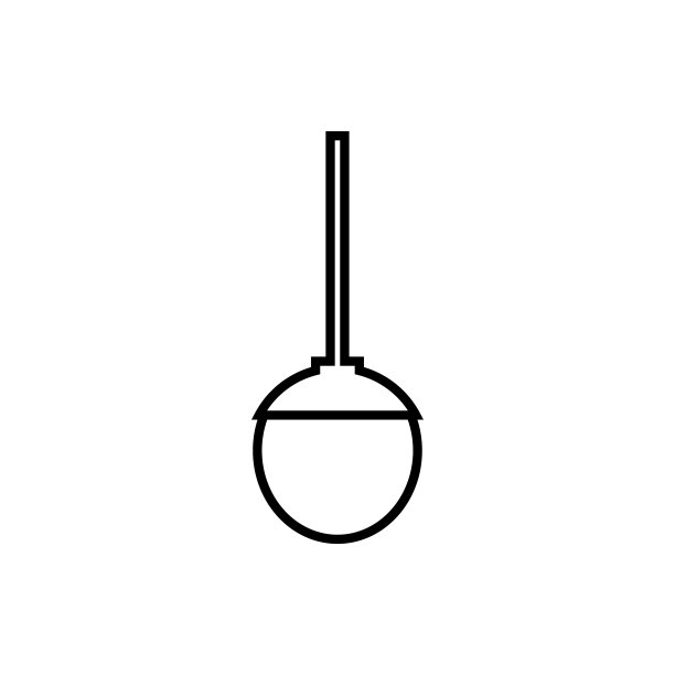 吊灯线图标，矢量轮廓标志孤立在白色背景图片下载