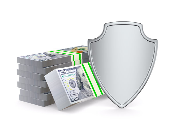 白色背景上的保护费。孤立的3 d演示图片下载
