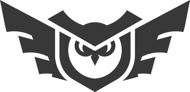 猫头鹰飞行图标元素设计矢量插图图片下载