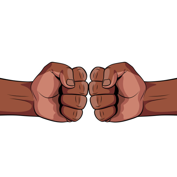 两个拳头打架图片下载
