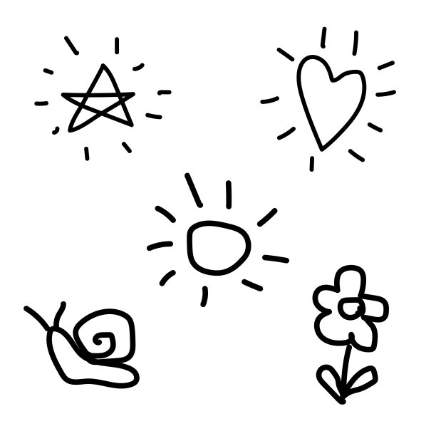 卡通儿童绘画自然为纸设计。孩子的图形。柔和的背景。夏天的背景。矢量插图。股票的形象。图片下载