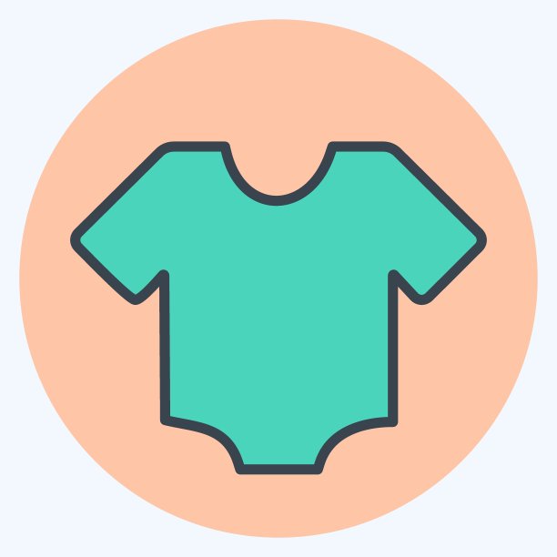 图标衬衫-颜色搭配风格-简单的插图图片下载