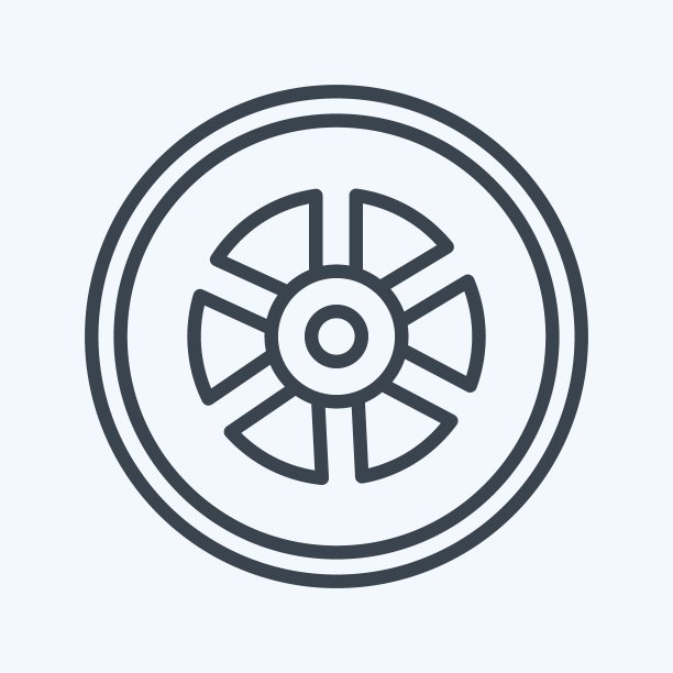 图标轮线风格-简单的插图，有利于印刷，公告等图片下载