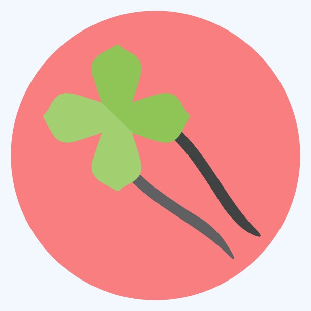 图标发夹-平面风格-简单的插图，适合印刷，公告等图片下载