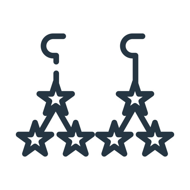 悬垂耳环细线图标。珠宝首饰，从女性服装概念孤立的直线图标轮廓标志。矢量插图符号元素的网页设计和应用程序。图片下载