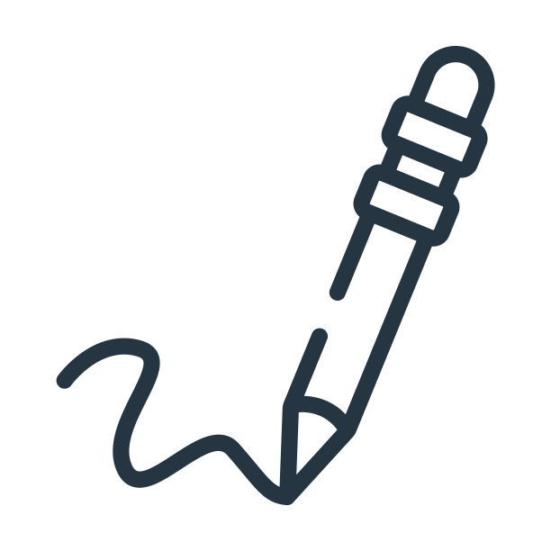 钢笔书写线条细线图标。笔，办公室线性图标从用户界面概念孤立的轮廓符号。矢量插图符号元素的网页设计和应用程序。图片下载