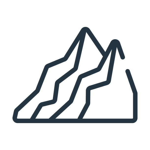 图像与山细线图标。山、云线性图标从用户界面概念孤立轮廓符号。矢量插图符号元素的网页设计和应用程序。图片下载